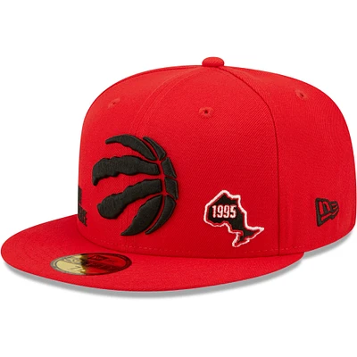 Men's New Era Red Toronto Raptors Identity 59FIFTY Fitted - Hat