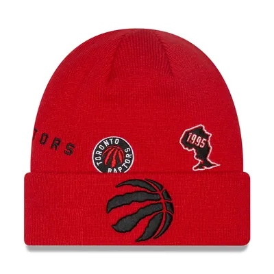 Toronto Raptors New Era Identity Cuffed Knit Hat - Red