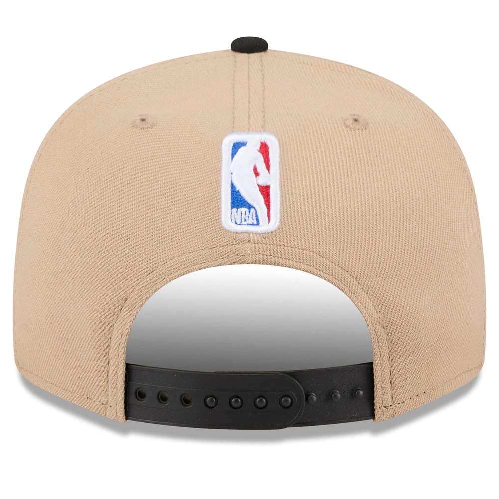 Men's New Era Tan/Black Toronto Raptors 2024 NBA Draft 9FIFTY Snapback Hat