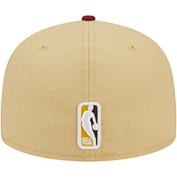 Men's New Era  Tan/Cardinal Toronto Raptors Two Tone 59FIFTY Fitted Hat