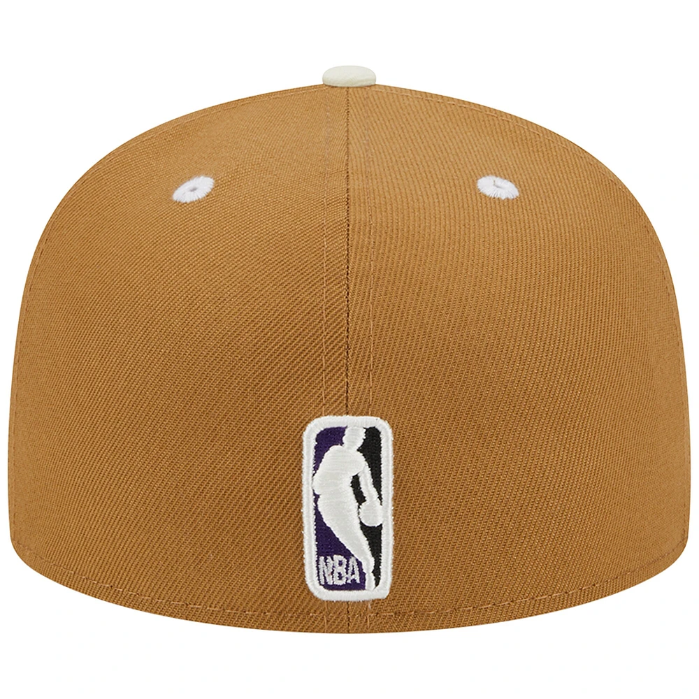 Casquette ajustée 59FIFTY pour homme Toronto Raptors Wheat Chrome New Era