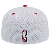 Casquette ajustée 59FIFTY Throwback 2Tone des Toronto Raptors New Era pour hommes, blanc/rouge