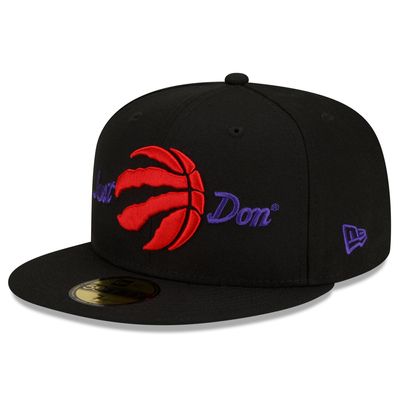 Men's New Era x Just Don Black Toronto Raptors - Team 59FIFTY Fitted Hat