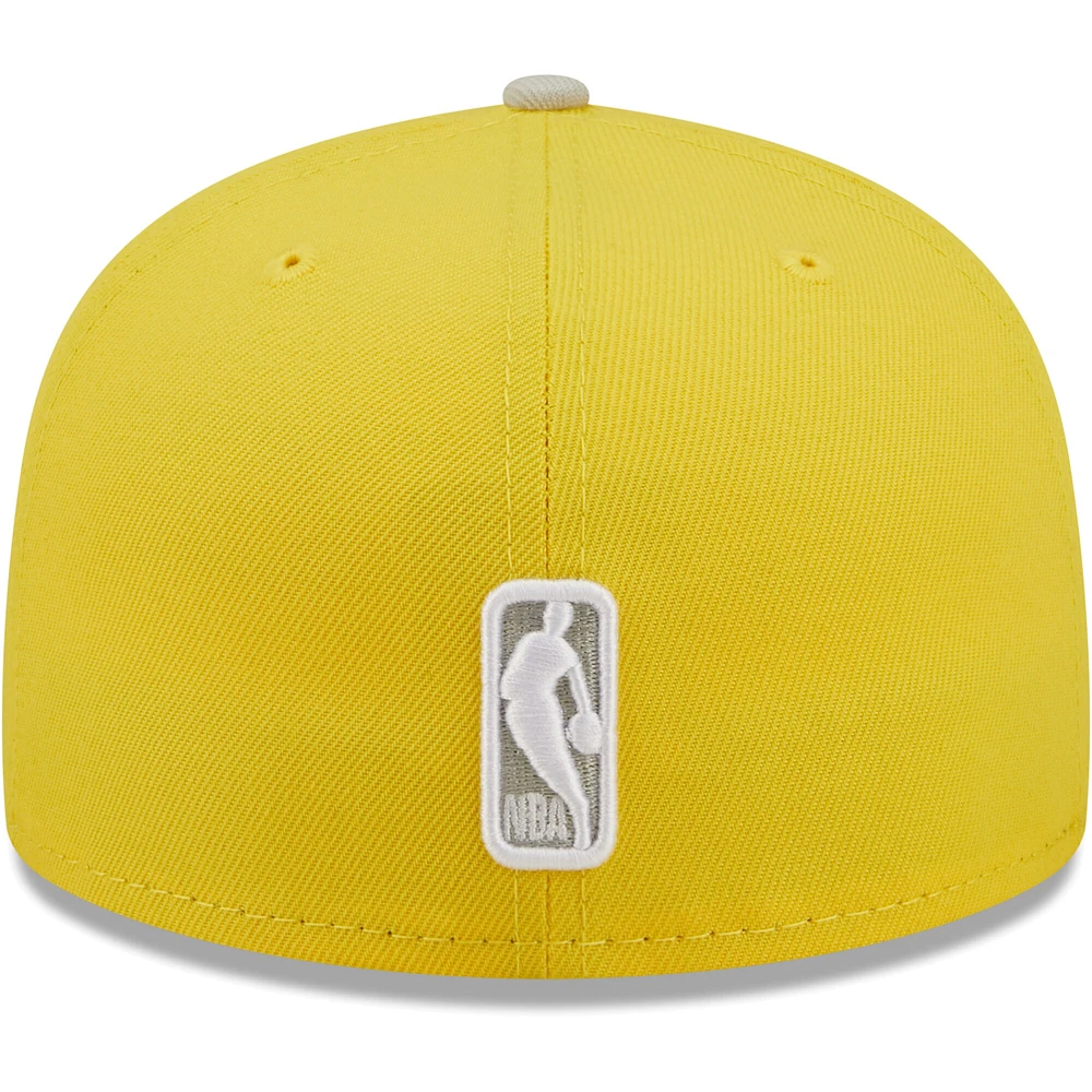 Casquette ajustée 59FIFTY pour homme New Era jaune/gris Toronto Raptors Colour Pack