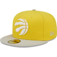 Casquette ajustée 59FIFTY pour homme New Era jaune/gris Toronto Raptors Colour Pack