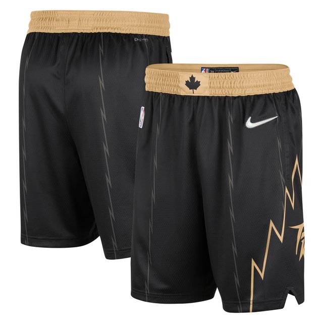 Short Nike Swingman Toronto Raptors 2021/22 City Edition pour Homme Noir/Or