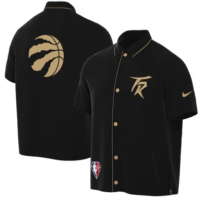 Los Angeles Lakers Nike City Edition Short Sleeve Warm Up Jacket - Mens