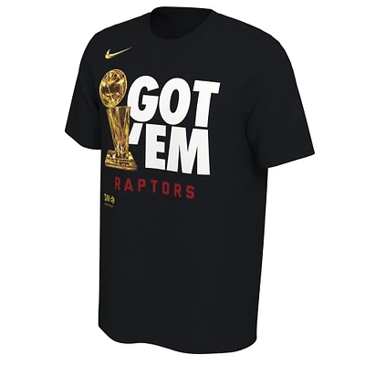 T-shirt pour homme Nike Toronto Raptors 2019 NBA Finals Champions - Celebration Parade