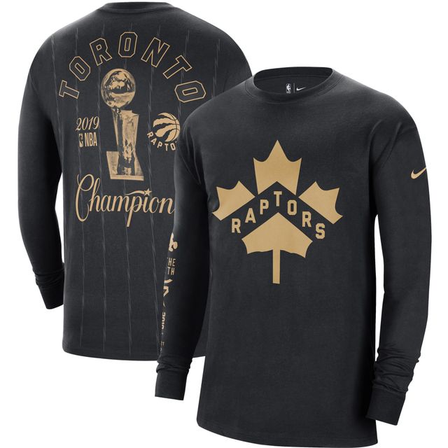 NI6 RAPTRS NOIR HO21 MIXTAPE HOMME COURTSIDE HEAVYWEIGHT MOMENTS LS TEE TEEMENL-S