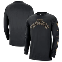 Men's Nike Black Toronto Raptors 2023/24 City Edition Max90 Expressive Long Sleeve T-Shirt