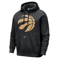 Men's Nike Black Toronto Raptors 2024/25 City Edition Essential Club Pullover Hoodie