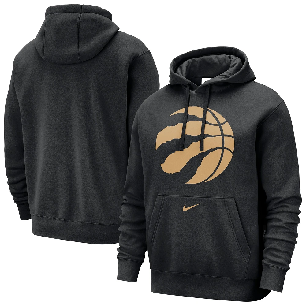 Men's Nike Black Toronto Raptors 2024/25 City Edition Pullover Hoodie