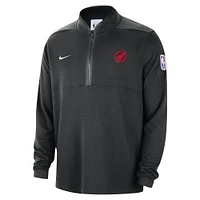 Veste à demi-zip Nike noire Toronto Raptors Authentic Performance pour homme