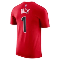 Men's Nike Gradey Dick Red Toronto Raptors Essential Statement Player Name & Number T-Shirt