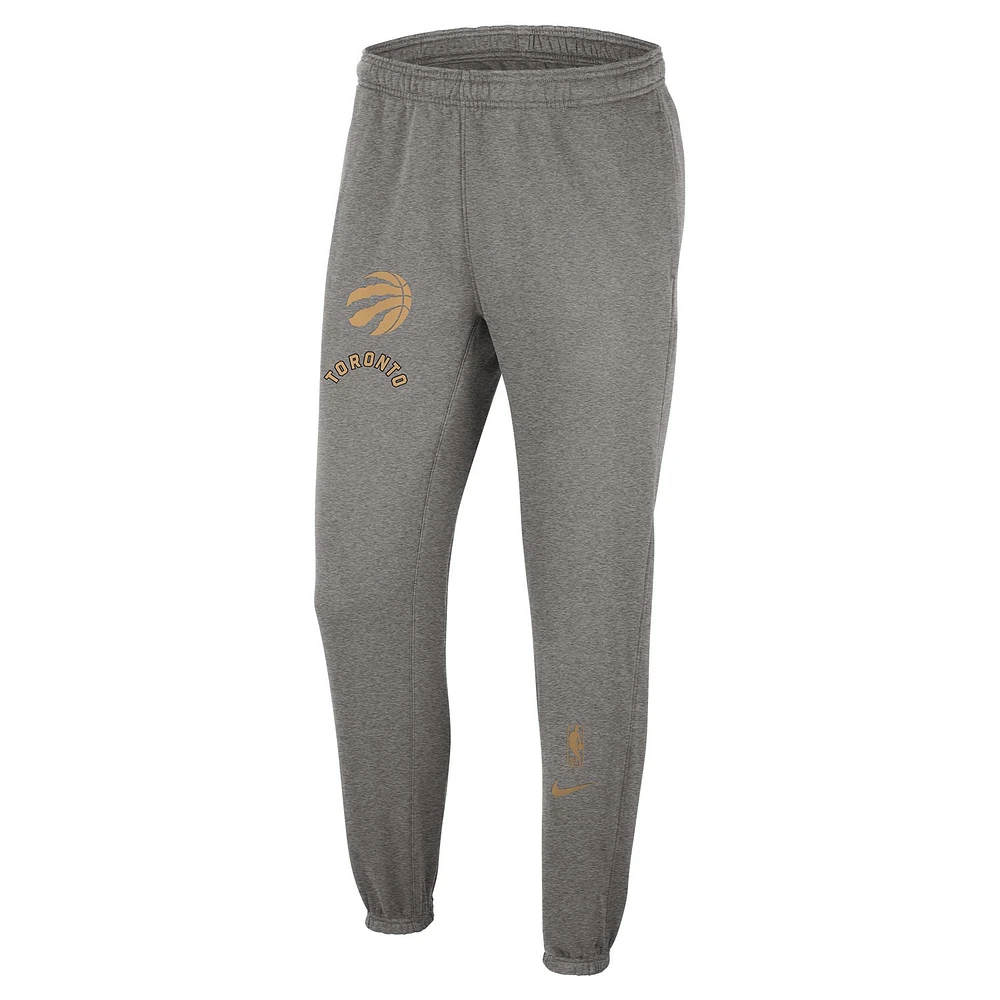 Pantalon de survêtement Nike Heather Charcoal Toronto Raptors 2022/23 City Edition Courtside Brushed Fleece pour Homme