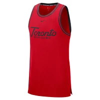 Men's Nike Red Toronto Raptors NBA 75th Anniversary Courtside DNA Performance Tank Top