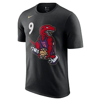 T-shirt Nike RJ Barrett pour homme, édition City 2024/25, avec nom et numéro, Toronto Raptors, noir