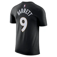 T-shirt Nike RJ Barrett pour homme, édition City 2024/25, avec nom et numéro, Toronto Raptors, noir