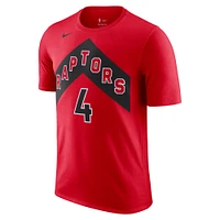 Men's Nike Scottie Barnes Red Toronto Raptors Essential Icon Name & Number T-Shirt