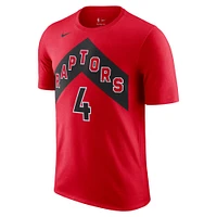 Men's Nike Scottie Barnes Red Toronto Raptors Icon 2022/23 Name & Number T-Shirt