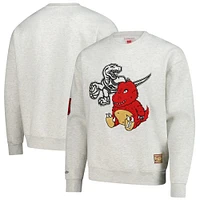 Men's  Oatmeal Toronto Raptors Plush Doll Pullover Crewneck