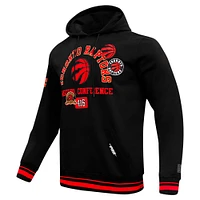 Sweat à capuche noir Pro Standard pour homme Toronto Raptors Area Code