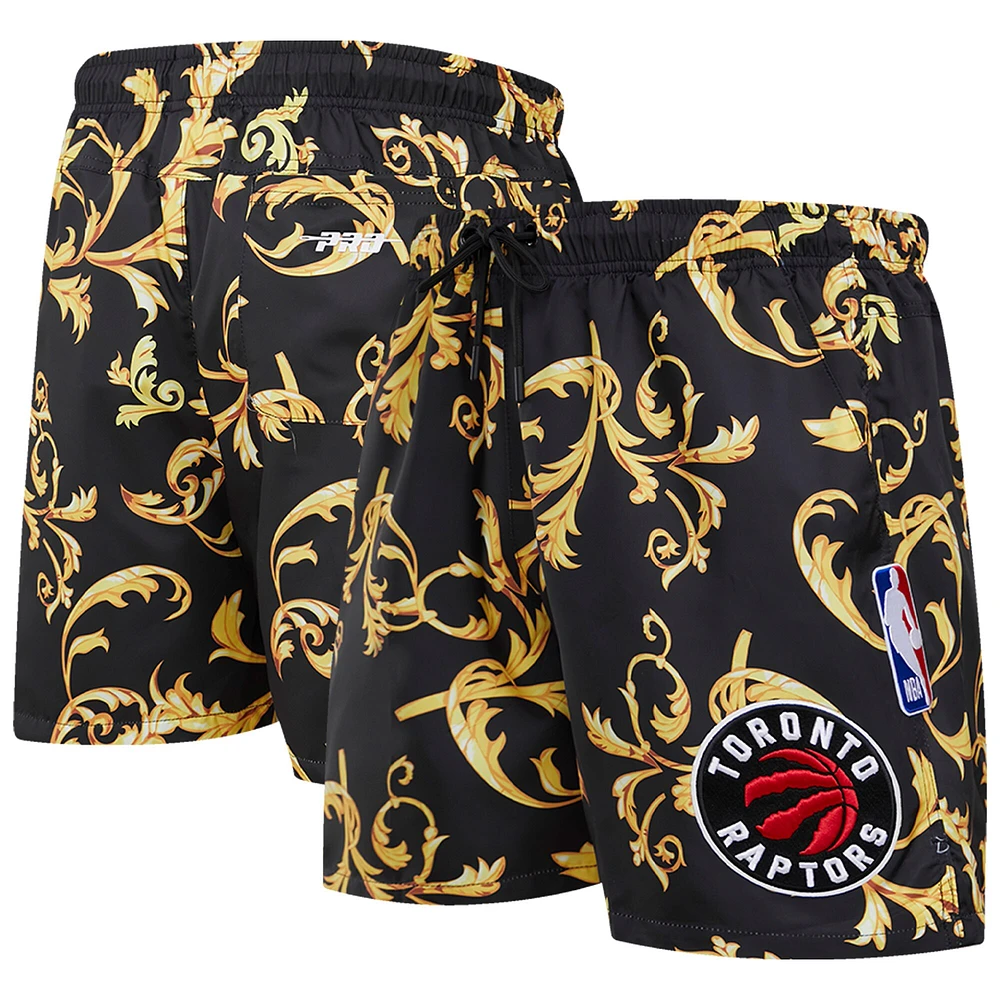 Short tissé à fleurs Toronto Raptors Pro Standard pour homme, noir