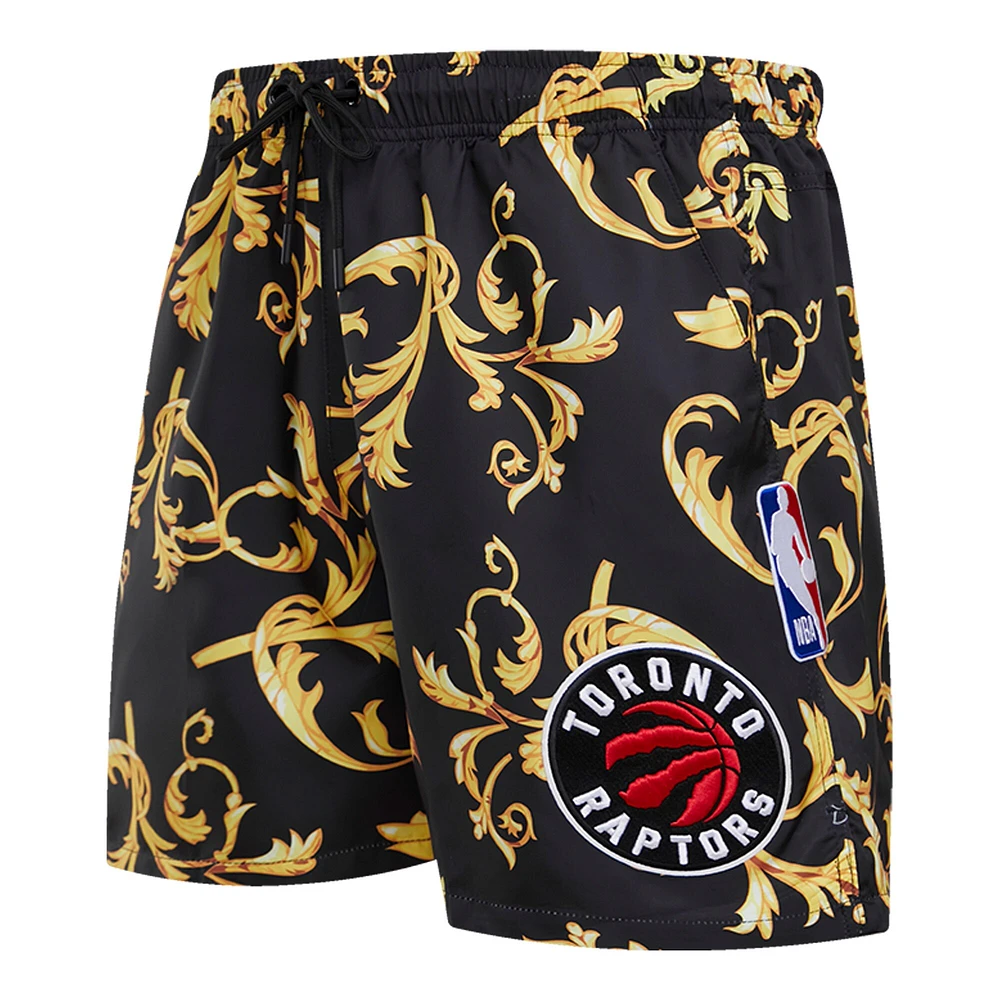 Short tissé à fleurs Toronto Raptors Pro Standard pour homme, noir