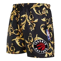 Men's Pro Standard Black Toronto Raptors Floral Woven Shorts