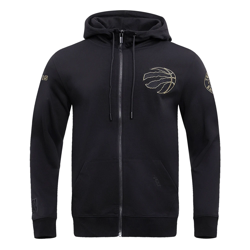 Sweat à capuche entièrement zippé Pro Standard pour hommes, noir, Toronto Raptors