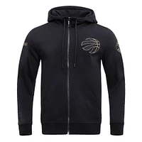 Sweat à capuche entièrement zippé Pro Standard pour hommes, noir, Toronto Raptors