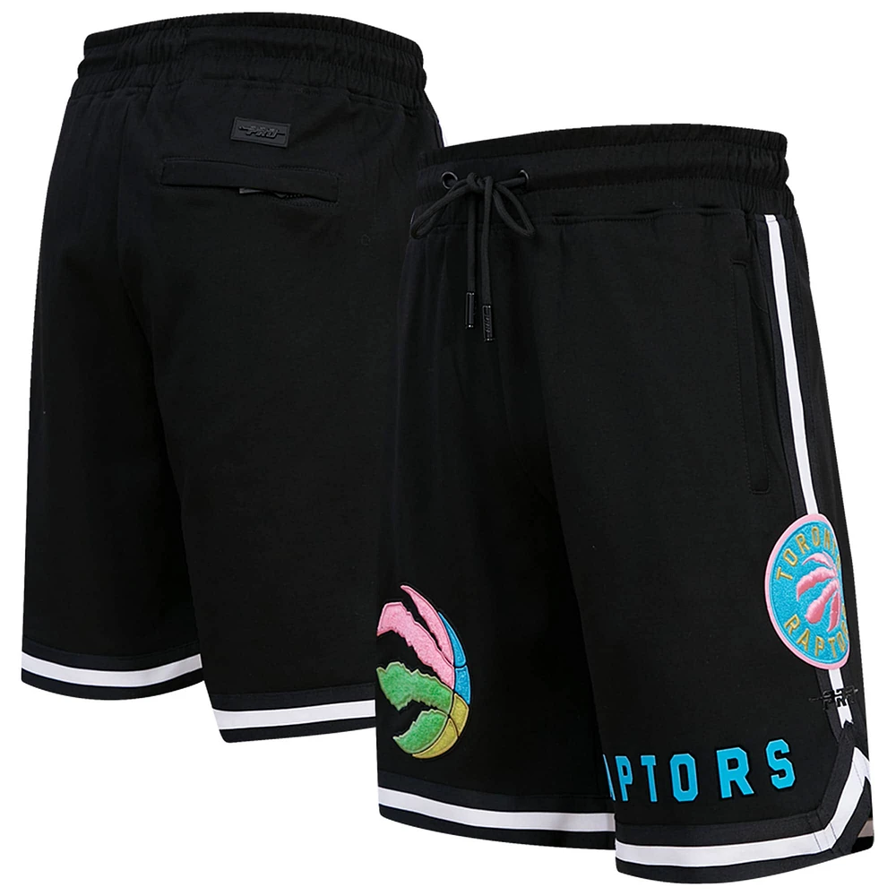 Men's Pro Standard Black Toronto Raptors Neon Shorts