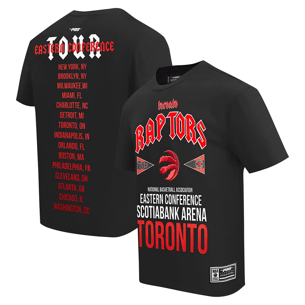 T-shirt surdimensionné noir Pro Standard des Raptors de Toronto pour hommes City Tour