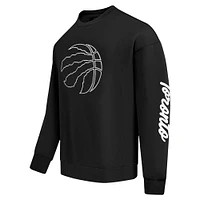 Men's Pro Standard Black Toronto Raptors Paint the City Drop Shoulder Sweatshirt