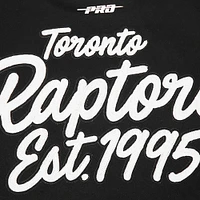 Men's Pro Standard Black Toronto Raptors Paint the City Drop Shoulder Sweatshirt