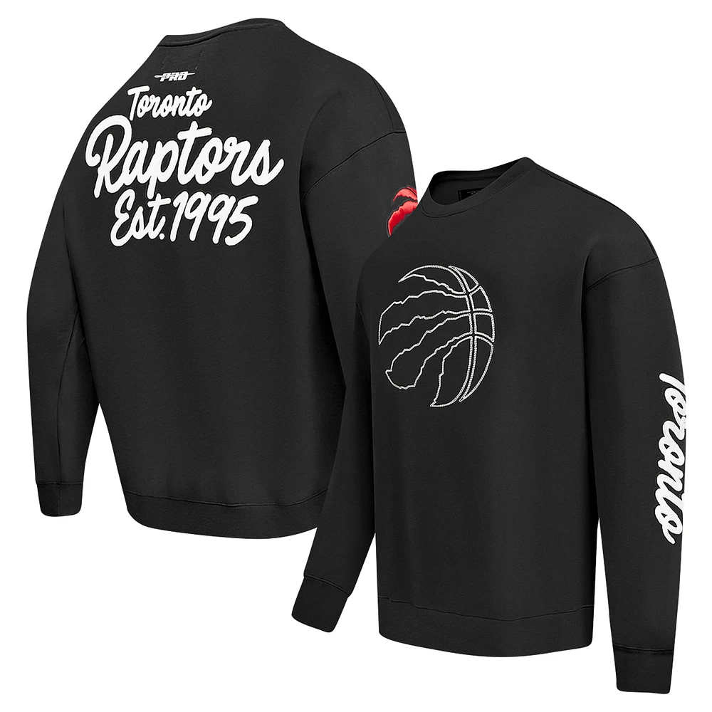 Men's Pro Standard Black Toronto Raptors Paint the City Pullover Sweatshirt