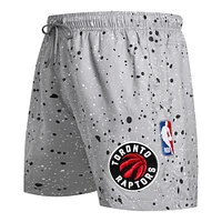 Men's Pro Standard Gray Toronto Raptors Splatter Woven Shorts