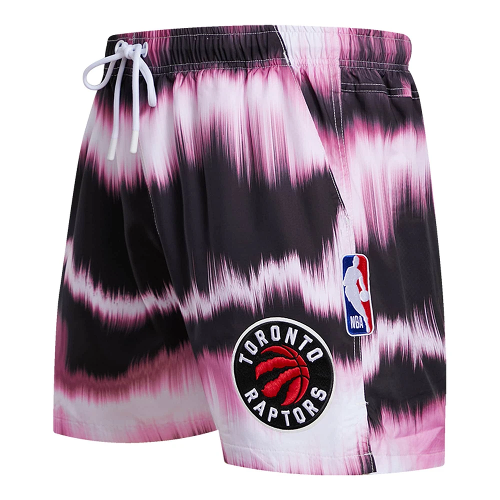 Short Wave Pro Standard Toronto Raptors pour homme avec imprimé sur l'ensemble, rose