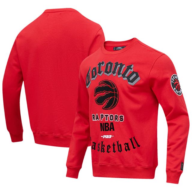 Toronto Raptors Retro Old English Pro Standard rouge pour homme - Chandail molletonné