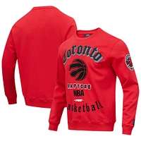 Men's Pro Standard Red Toronto Raptors Retro Old English - Pullover Sweatshirt