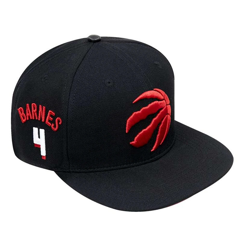 Men's Pro Standard Scottie Barnes Black Toronto Raptors Name & Number - Snapback Hat