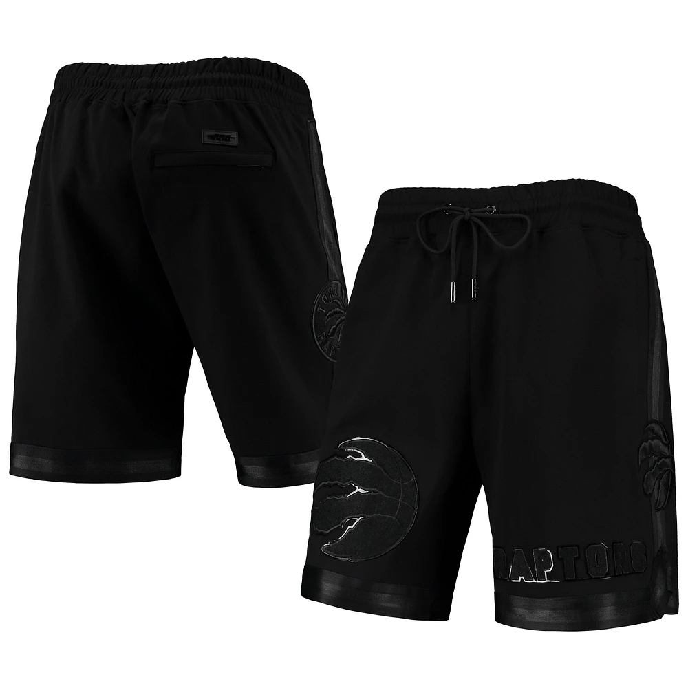 Short Pro Standard Toronto Raptors triple noir brillant pour homme