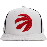 Casquette snapback avec crochet en cuir Pro Standard Toronto Raptors pour homme, blanc