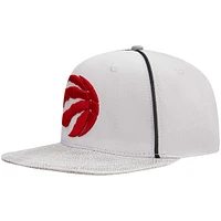 Casquette snapback avec crochet en cuir Pro Standard Toronto Raptors pour homme, blanc