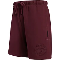 Short avec logo des Raptors de Toronto Pro Standard pour hommes, rouge vin