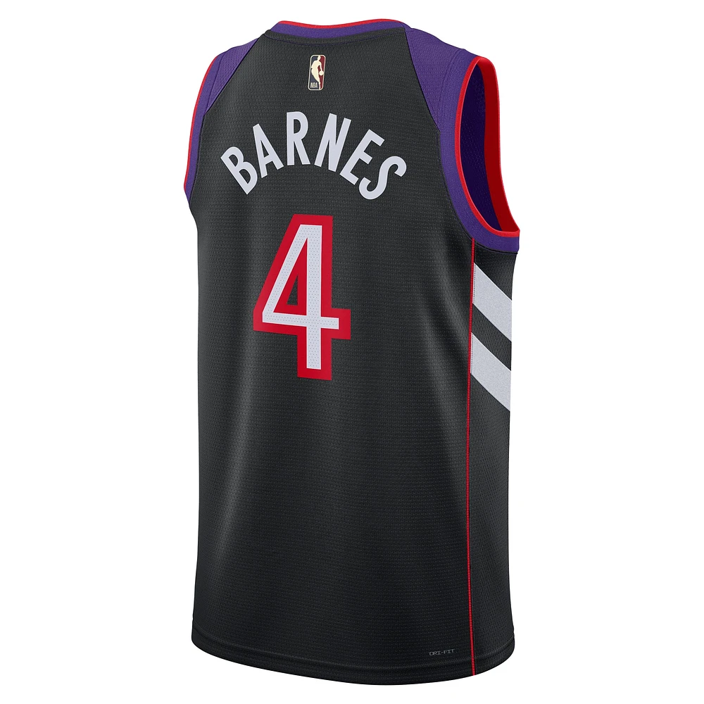 Maillot de joueur Scottie Barnes violet Toronto Raptors Hardwood Classic Swingman pour homme