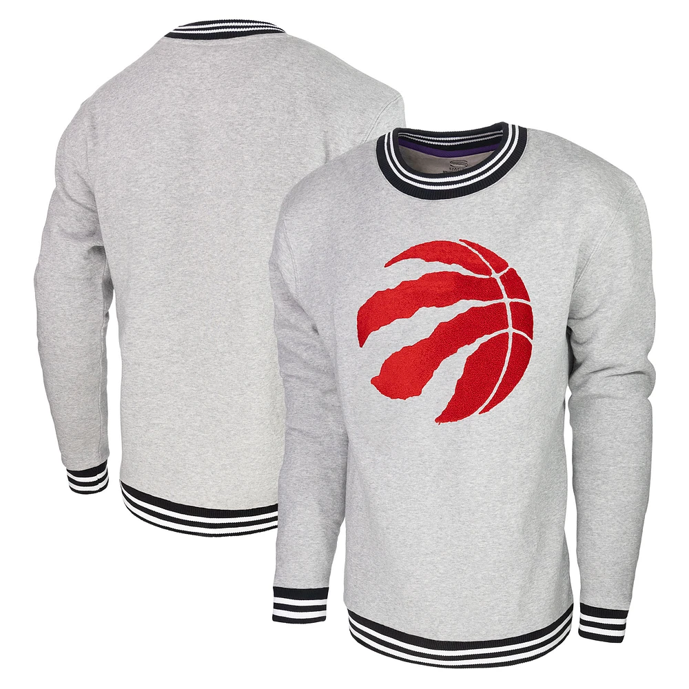 Sweat-shirt Stadium Essentials gris chiné pour hommes des Raptors de Toronto Club Level