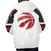 Men's Starter Black/White Toronto Raptors The Pro III Quarter-Zip - Hoodie Jacket