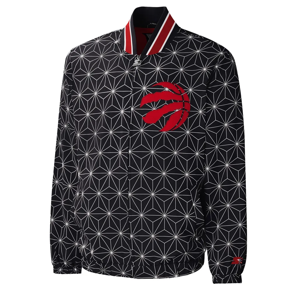 Veste universitaire à glissière complète Toronto Raptors In-Field Play Starter pour homme