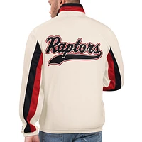 Men's Starter Cream Toronto Raptors Rebound Full-Zip Track Jacket